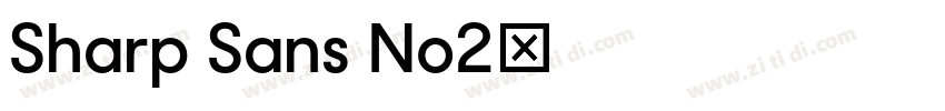 Sharp Sans No2字体转换